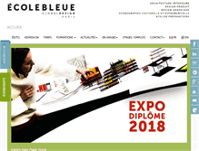 Tablet Screenshot of ecole-bleue.fr