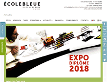 Tablet Screenshot of ecole-bleue.com
